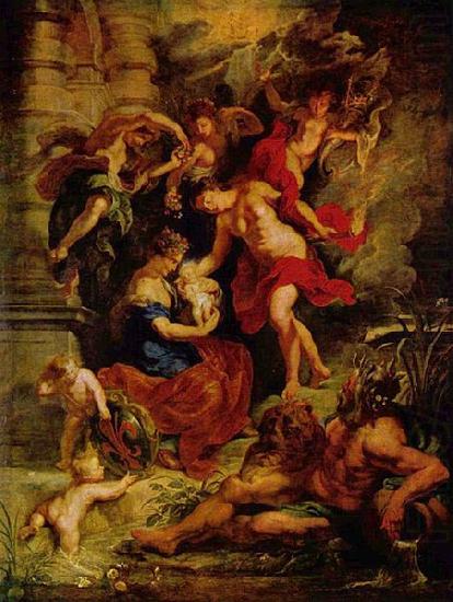 Geburt der Maria de' Medici, Peter Paul Rubens